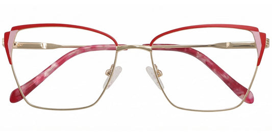 Acetate Metal Square Frame F8879