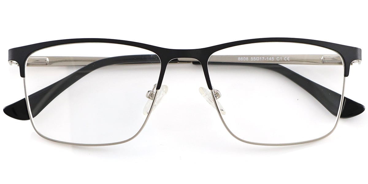 Acetate Metal Square Frame F8548