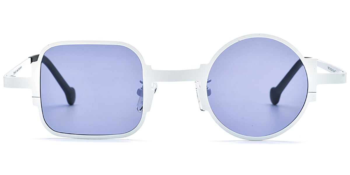 Titanium Geometric Sunglasses SG7168