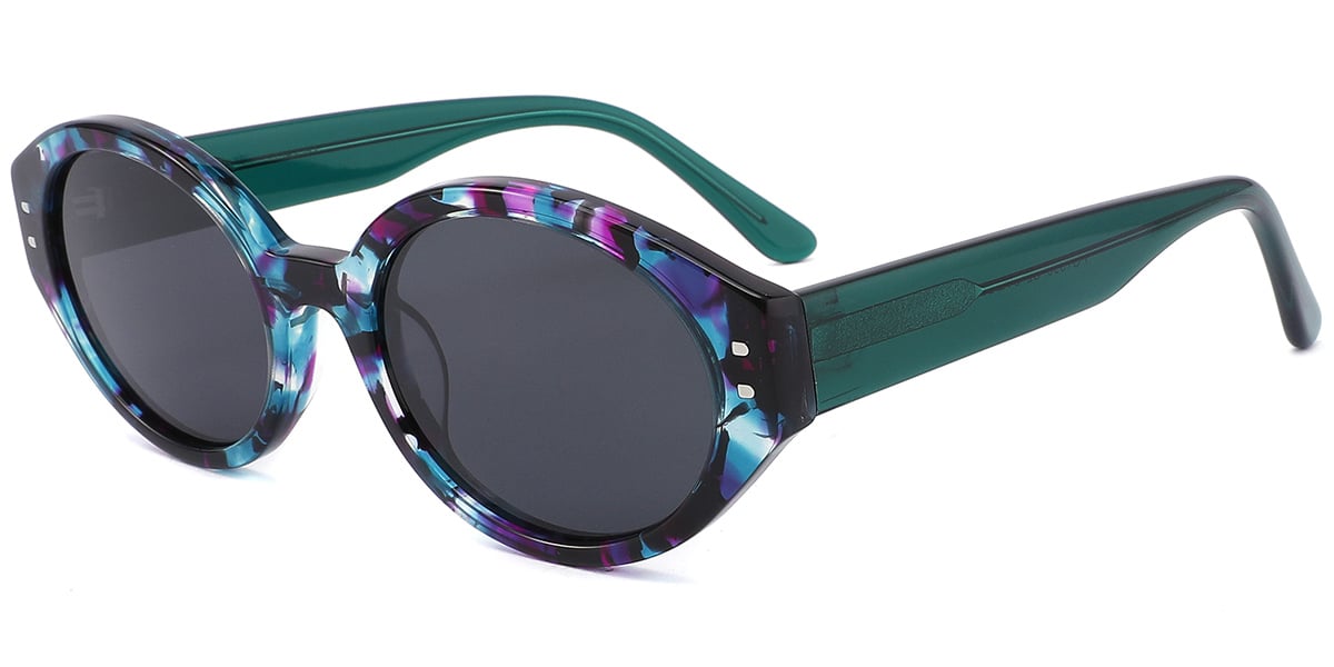 Acetate Oval Sunglasses SG10033