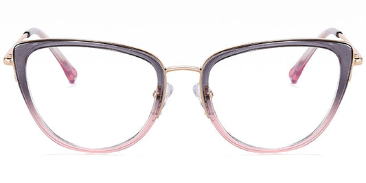 Metal TR Cat Eye Frame F8464
