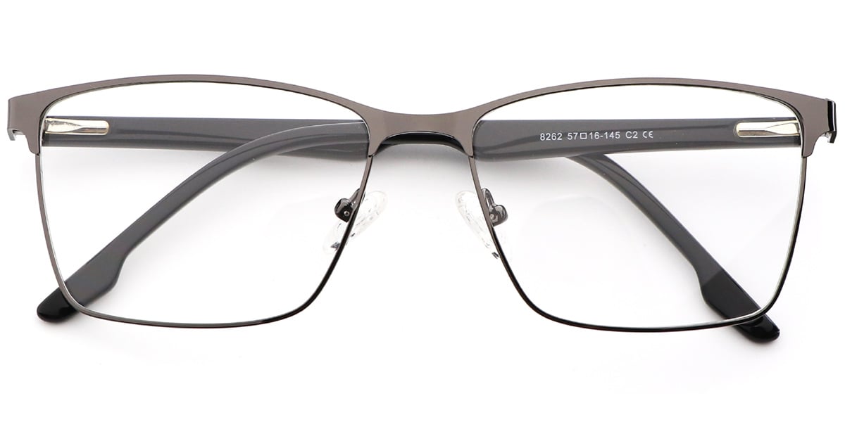 Acetate Metal Square Frame F8537