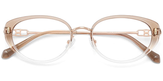 Acetate Metal TR Oval Frame F9991