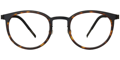 Acetate Titanium Round Frame F5886