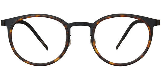 Acetate Titanium Round Frame F5886