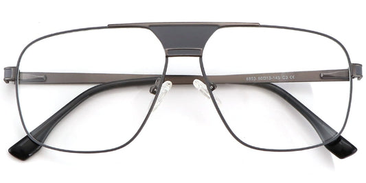 Acetate Metal Square Frame F8726