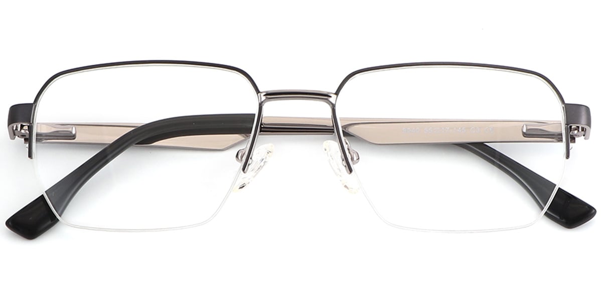Acetate Metal Square Frame F9022
