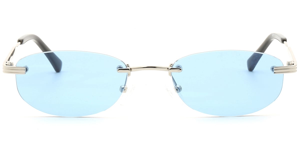Acetate Metal Oval Sunglasses SG9351