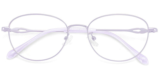 Acetate Metal Oval Frame F9109