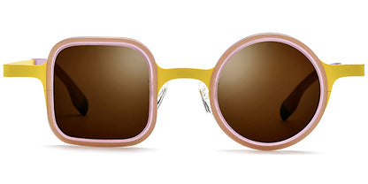 Acetate Titanium Square Sunglasses SG7303