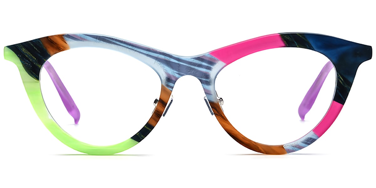 Acetate Cat Eye Frame F7543
