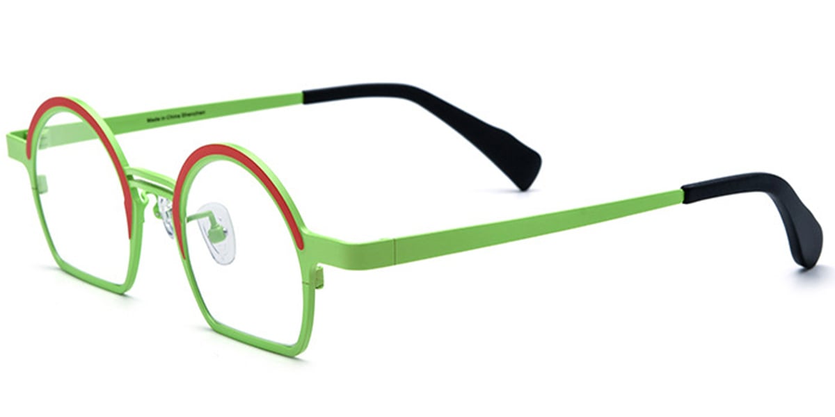 Titanium Geometric Frame F7021