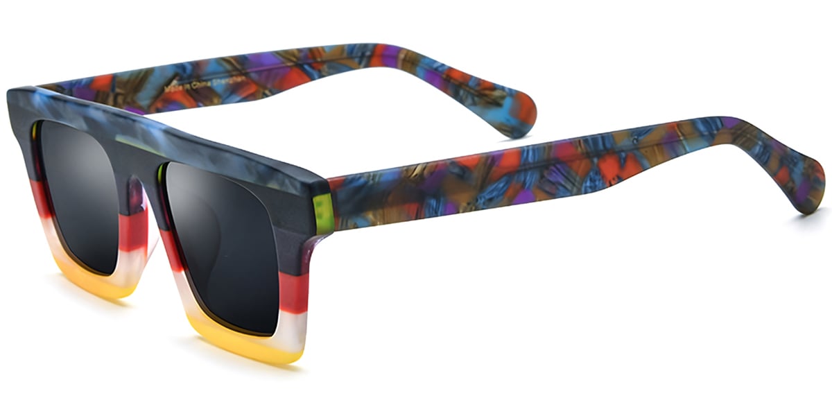 Acetate Square Sunglasses SG7173