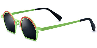 Titanium Geometric Sunglasses SG7022