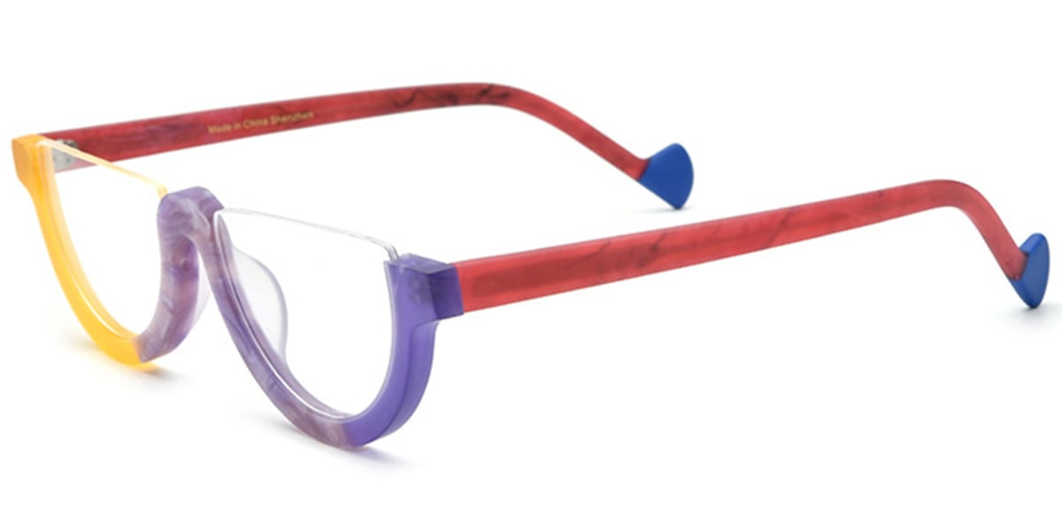 Acetate Geometric Frame F6677