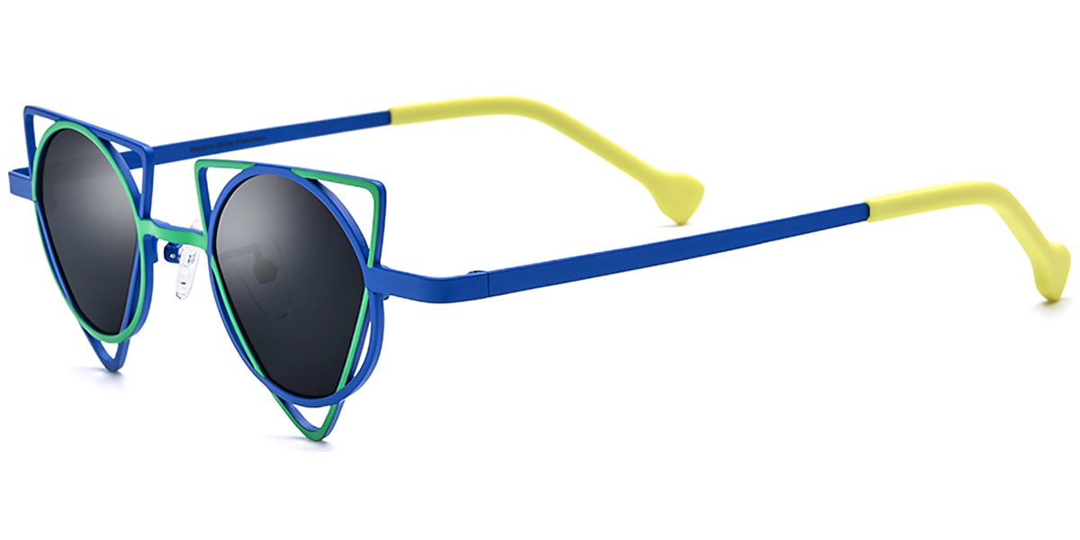 Titanium Geometric Sunglasses SG7169