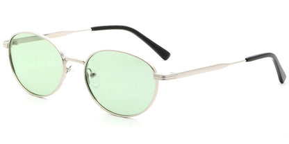 Acetate Metal Oval Sunglasses SG9354