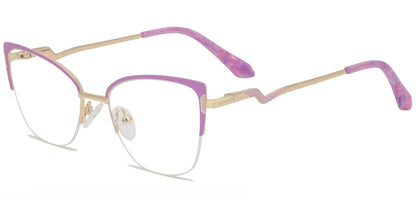 Acetate Metal Rectangle Frame F9010