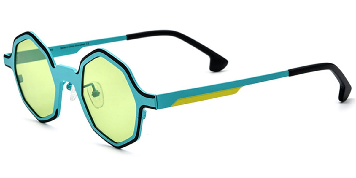Titanium Geometric Sunglasses SG6669