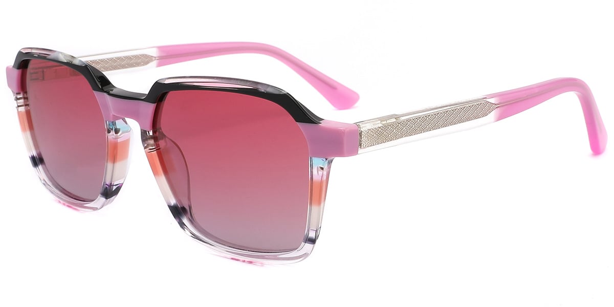Acetate Rectangle Sunglasses SG9293