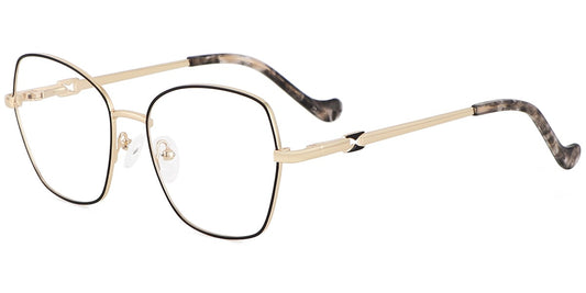 Acetate Metal Square Frame F9016