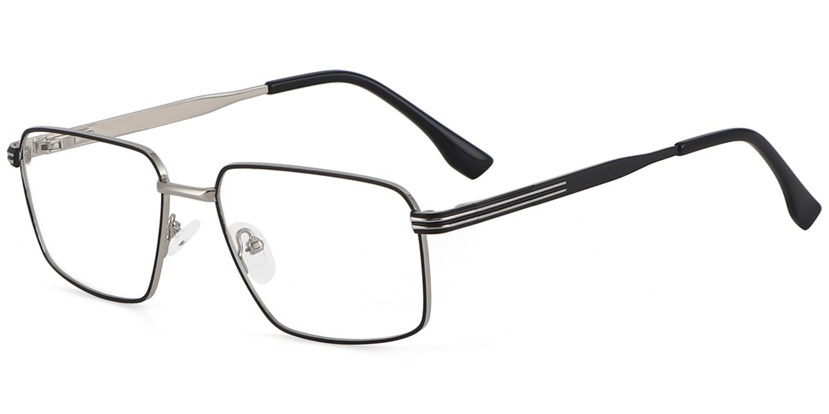 Acetate Metal Rectangle Frame F9341