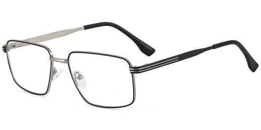 Acetate Metal Rectangle Frame F9341