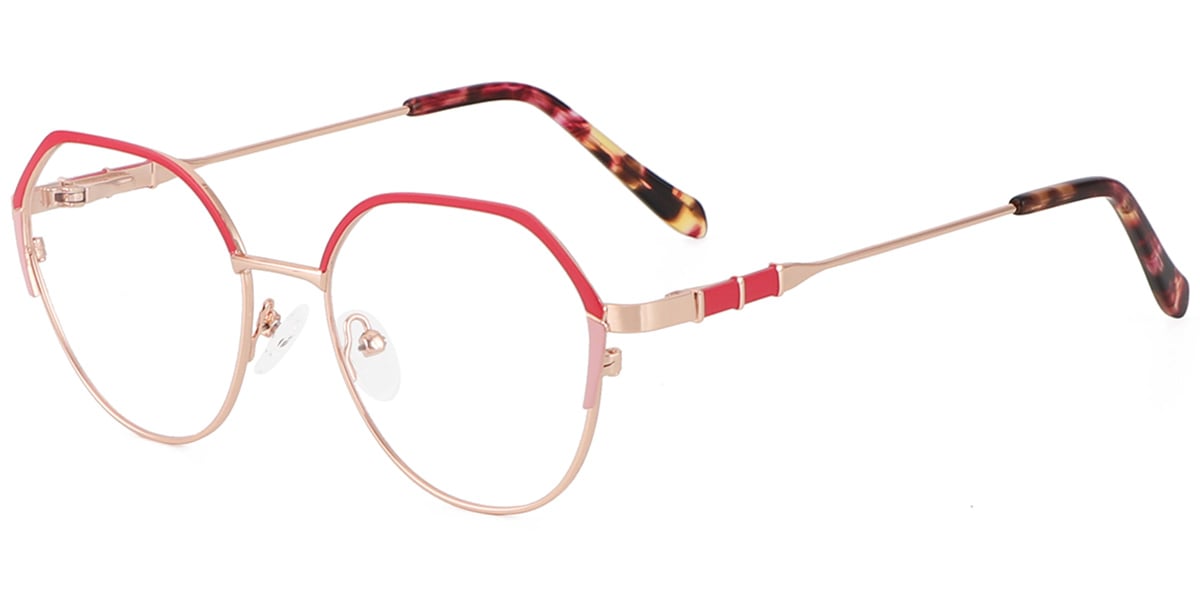 Acetate Metal Round Frame F9024