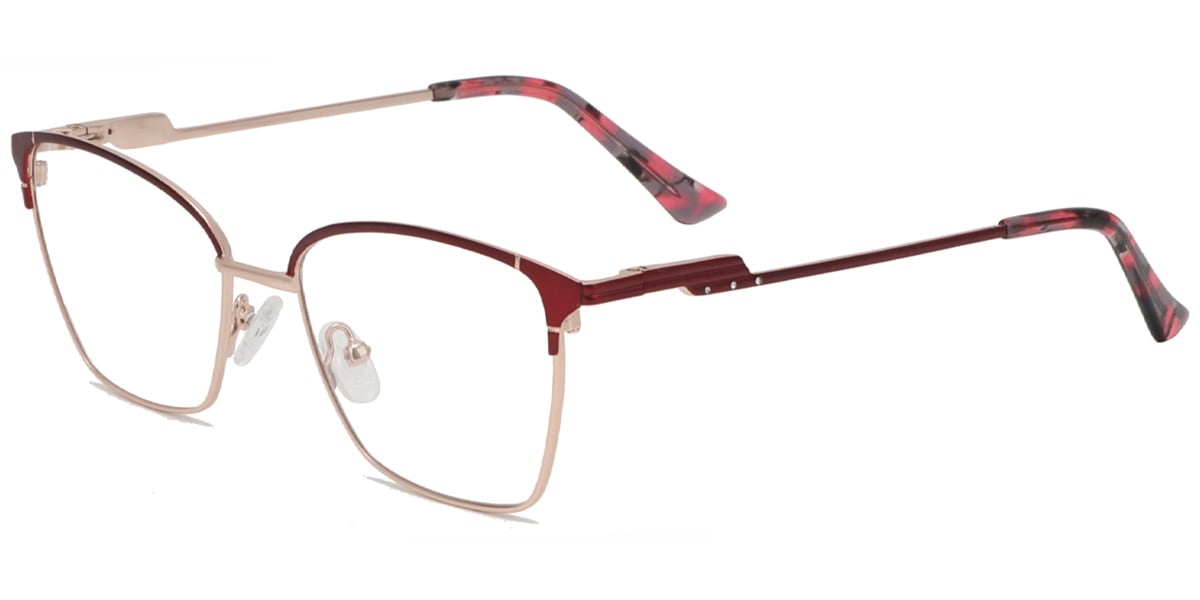 Acetate Metal Square Frame F9014