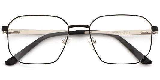 Acetate Metal Square Frame F8738