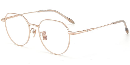 Acetate Titanium Geometric Frame F9450