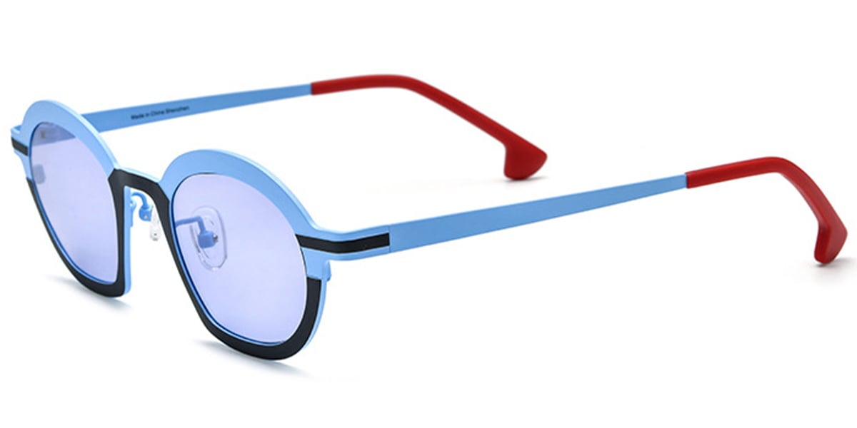 Titanium Geometric Sunglasses SG6873