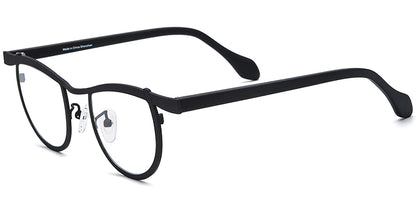 Acetate Titanium Geometric Frame F7540