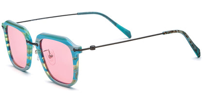 Acetate Titanium Square Sunglasses SG7178