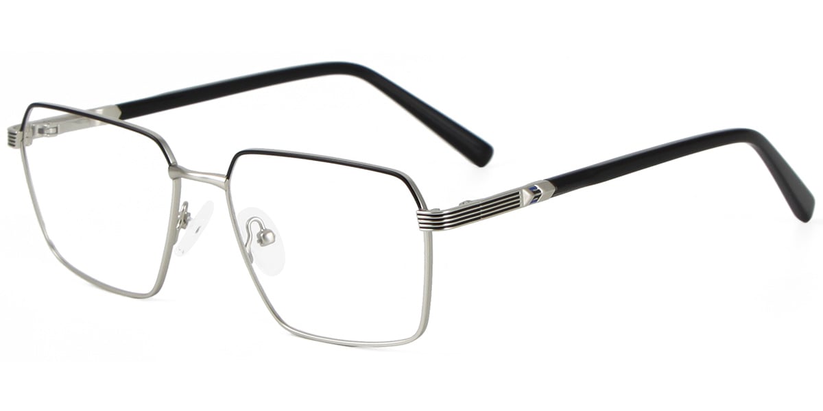 Acetate Metal Square Frame F9008