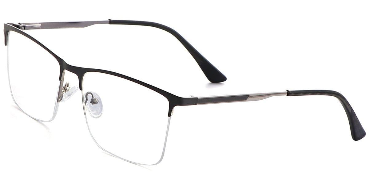 Acetate Metal Square Frame F8558
