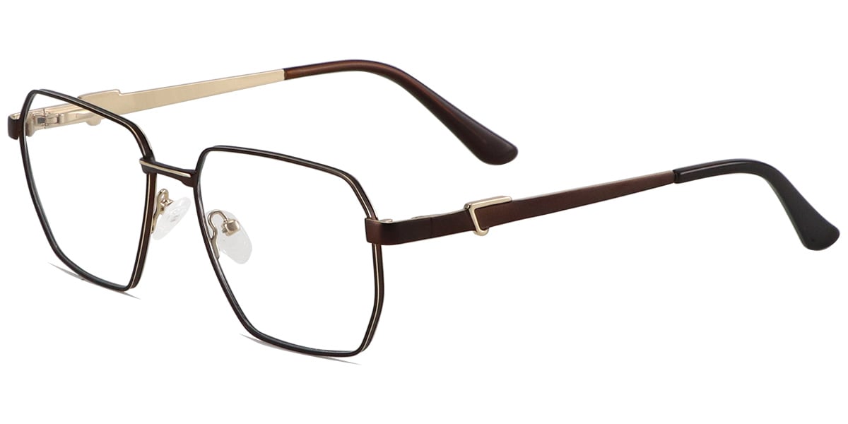 Acetate Metal Square Frame F8743