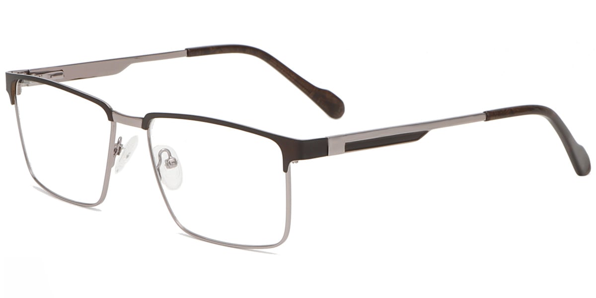 Acetate Metal Square Frame F8552