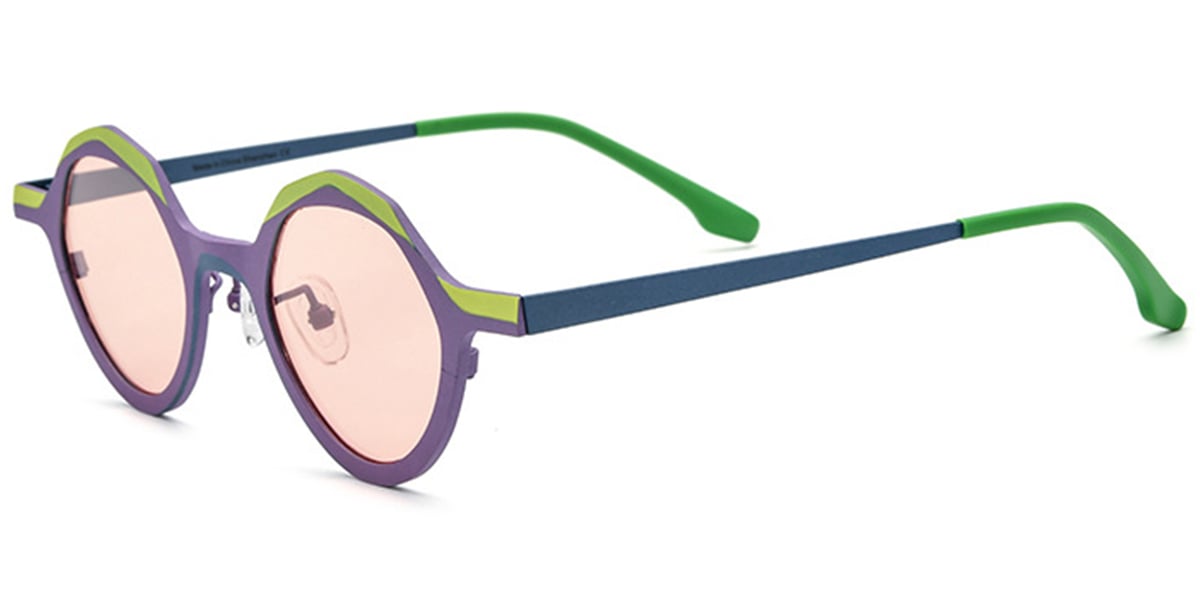 Titanium Geometric Sunglasses SG6435