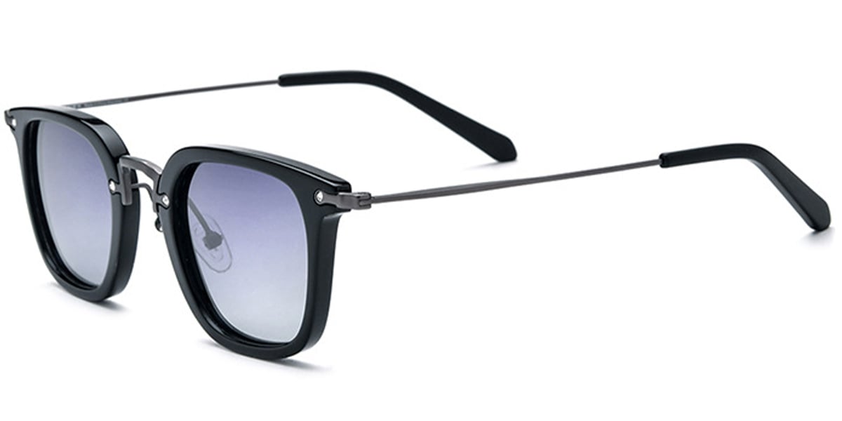 Acetate Titanium Square Sunglasses SG6072