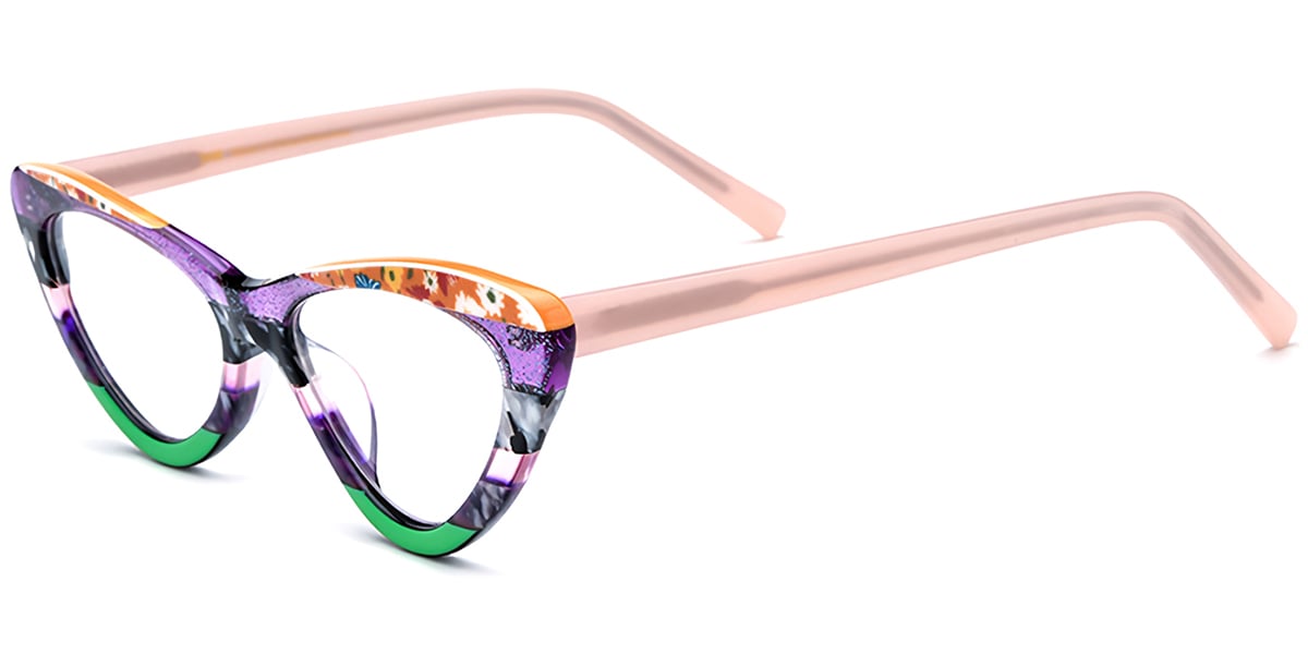 Acetate Cat Eye Frame F7569