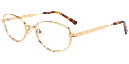 Acetate Metal Oval Frame F10387