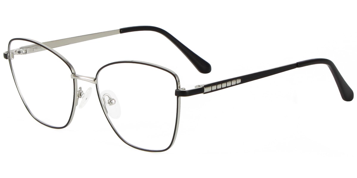 Acetate Metal Square Frame F8748