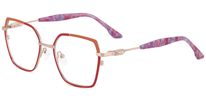 Acetate Metal Square Frame F8864
