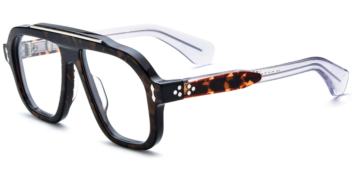 Acetate Square Frame F8340