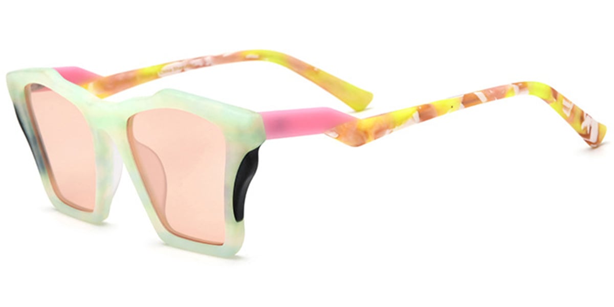 Acetate Geometric Sunglasses SG6676