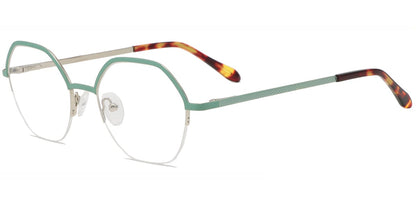 Acetate Metal Geometric Frame F8849