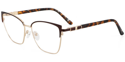 Acetate Metal Square Frame F9026