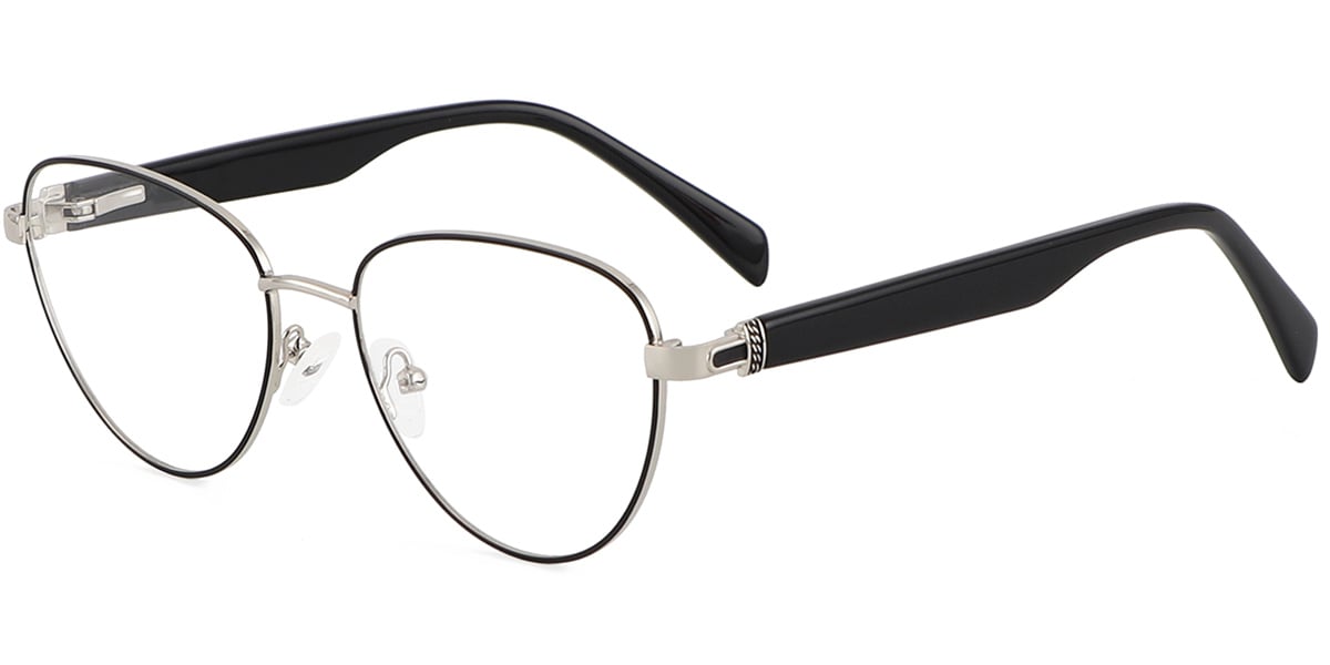 Acetate Metal Geometric Frame F8877