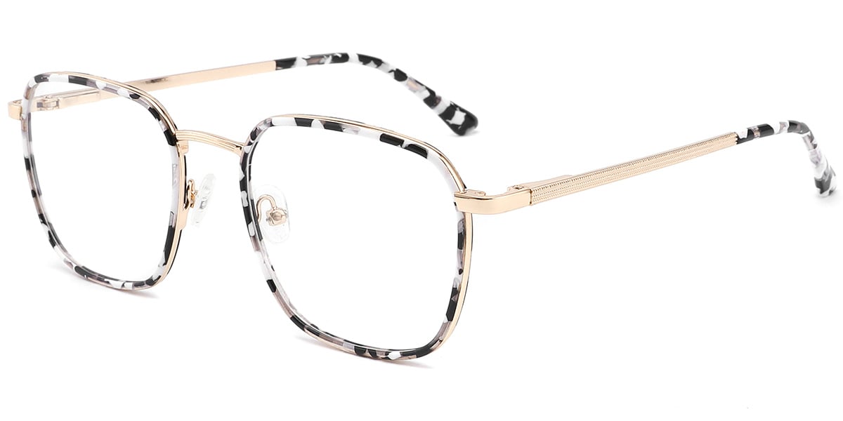 Acetate Metal Square Frame F10271